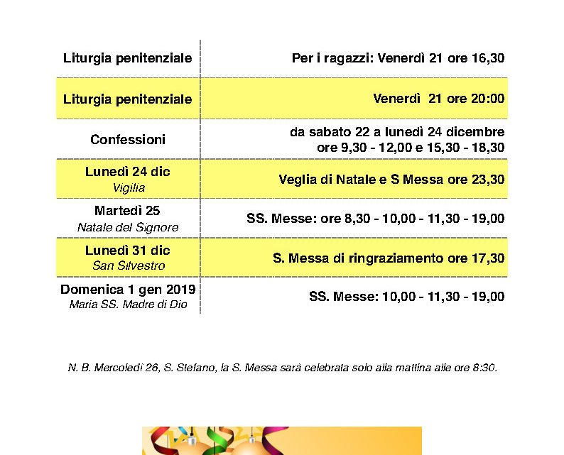 NATALE 2018