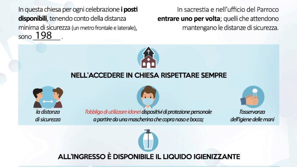 RIAPERTURA GRADUALE DELLE CELEBRAZIONI CON I FEDELI