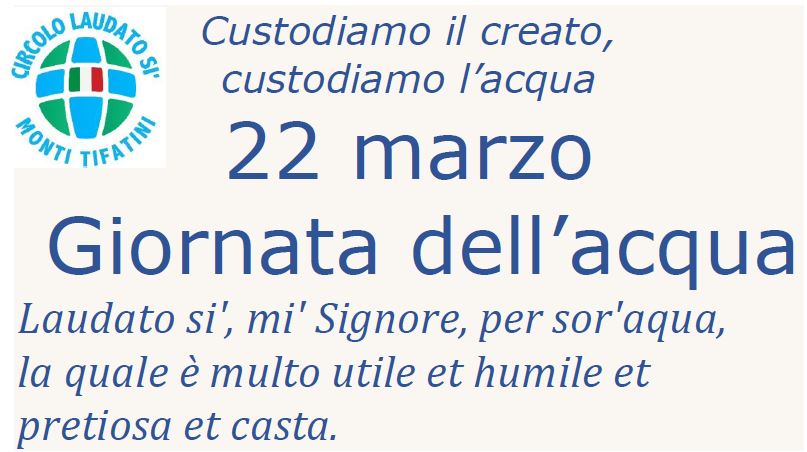 Giornata dell’acqua – 22 Marzo 2022