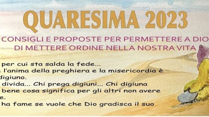Quaresima 2023: proposte e consigli